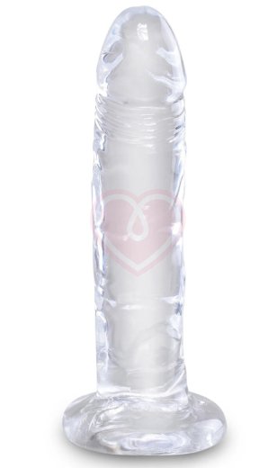 Гелевый фаллоимитатор King Cock Clear 18 см прозрачный фото 1