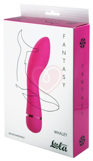 Вибратор с объёмным кончиком Lola Fantasy Whaley розовый фото 3