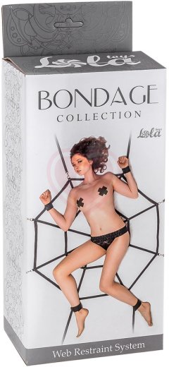 Фиксация для бондажа Паутина Bondage Collections Web Restraint System Plus Size чёрный фото 1