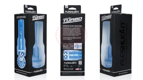 Мастурбатор с имитацией минета Fleshlight Turbo Ignition синий фото 2