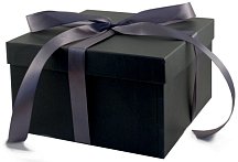 Подарочная коробка 17х17 см чёрная