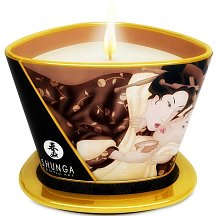 Массажное аромамасло в виде свечи Shunga Excitation Chocolate Шоколад 170 мл
