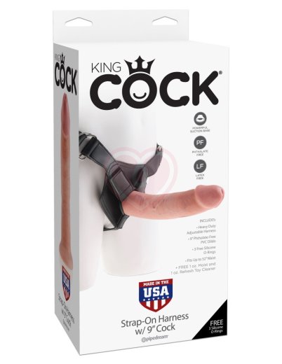 Страпон с реалистичной насадкой Strap-on Harness Cock 23 см фото 6