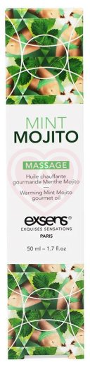 Разогревающий массажный гель Exsens Mint Mojito со вкусом Мохито 50 мл фото 2