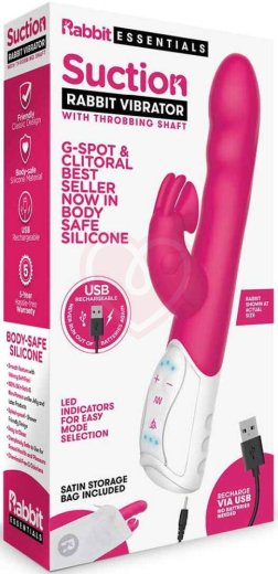 Вибратор-кролик с эффектом всасывания Clitoral Suction Rabbit розовый фото 10