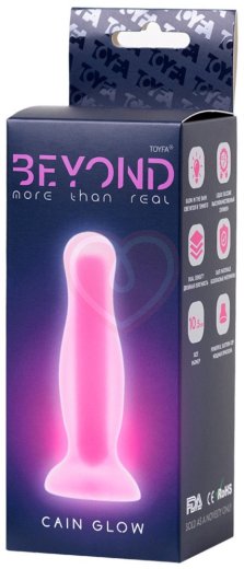 Светящаяся в темноте анальная пробка Beyond Cain Glow 9 см фото 4