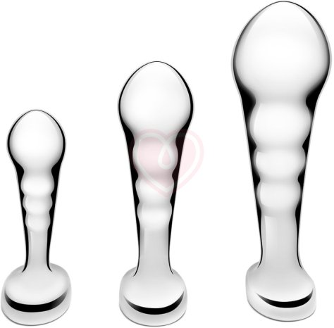 Набор металлических стимуляторов простаты b-Vibe Stainless Steel P-Spot Training Set фото 4