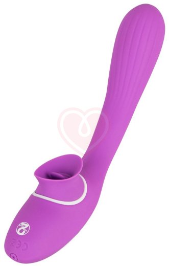 Гибкий вибратор с клиторальным стимулятором 2 Function Vibe фото 5