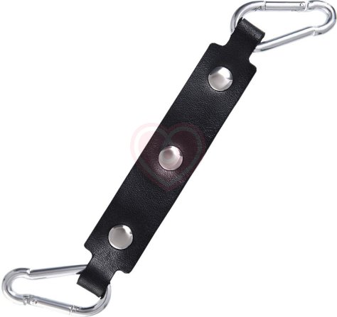 Двухслойные оковы на ноги Pecado BDSM с карабинами черные фото 5