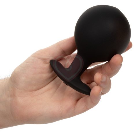 Утяжелённая расширяемая анальная пробка Weighted Silicone Inflatable Plug Large фото 4