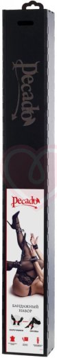 Бандажный набор с 4 точками фиксации Pecado BDSM черный фото 11