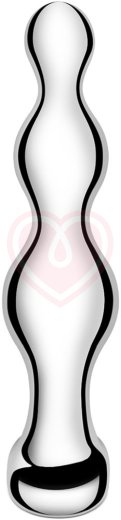 Металлический рельефный стимулятор b-Vibe Stainless Steel Anal Beads фото 3