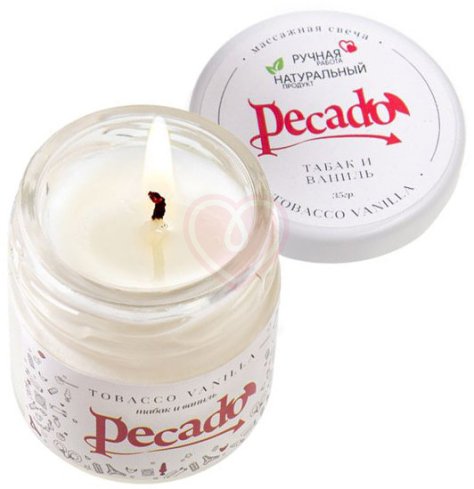 Массажная свеча Pecado BDSM Tobacco Vanilla Табак и Ваниль 35 мл фото 1