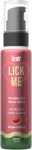 Съедобный лубрикант Intt Lick Me Watermelon Арбуз 50 мл фото 1