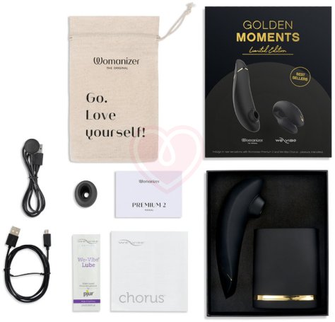 Набор Golden Moments Womanizer Premium 2 и We-Vibe Chorus фото 4