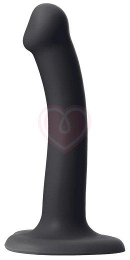Гибкий фаллоимитатор на присоске Strap-on-me S 17 см чёрный фото 1
