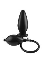 Анальная пробка расширитель Pipedream Inflatable Silicone Plug чёрная