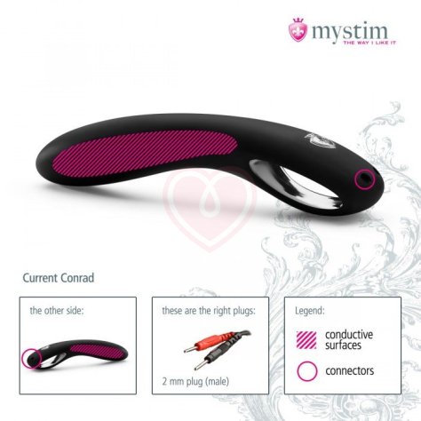 Фаллоимитатор для электростимуляции Mystim Current Conrad eStim фото 3