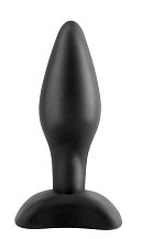 Анальная пробка Mini Silicone Plug мини чёрная