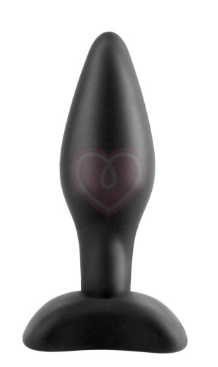 Анальная пробка Mini Silicone Plug мини чёрная фото 1