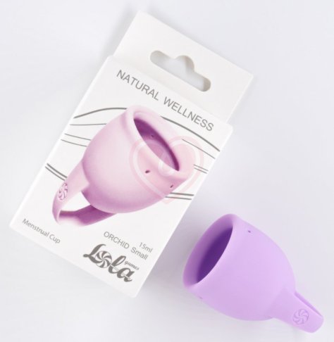 Менструальная чаша Lola Natural Wellness Orchid 15 мл нежно-сиреневая фото 4