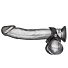 Кожаное кольцо на член с разделителем мошонки V-Style Cock Ring фото 1