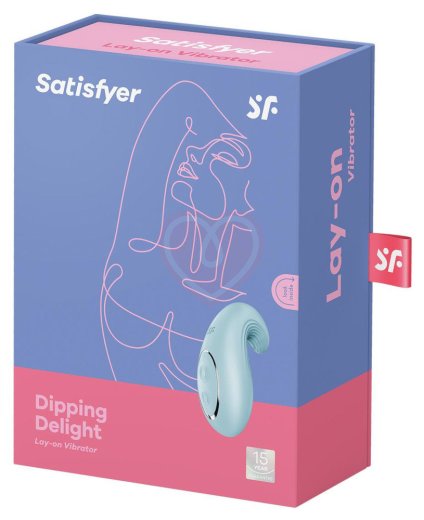 Мини-вибратор Satisfyer Dipping Delight голубой фото 5