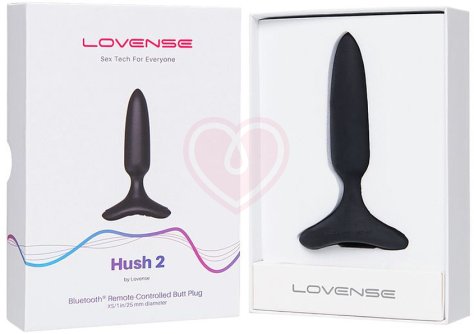 Тонкая анальная пробка Lovense Hush 2 XS с приложением фото 7