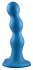 Рельефный фаллоимитатор Strap-On-Me Dildo Plug Balls размер L 15 см голубой фото 2