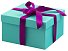 Подарочная коробка 15х15 см мятная фото 1