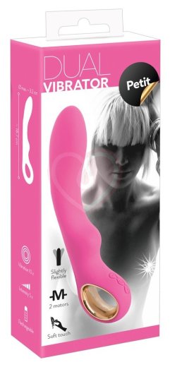 Вибратор с плавным изгибом мини-версия Dual Vibrator Petit фото 5