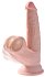Фаллоимитатор с увеличенной мошонкой King Cock Plus 6 Triple Density 19,5 см фото 5