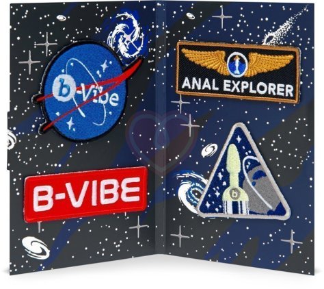 Набор для анальной стимуляции светящийся в темноте b-Vibe Asstronaut Glow In The Dark Set фото 7