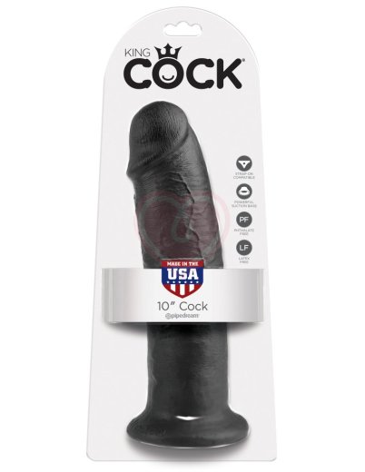 Фаллоимитатор на присоске King Cock 26 см чёрный фото 4