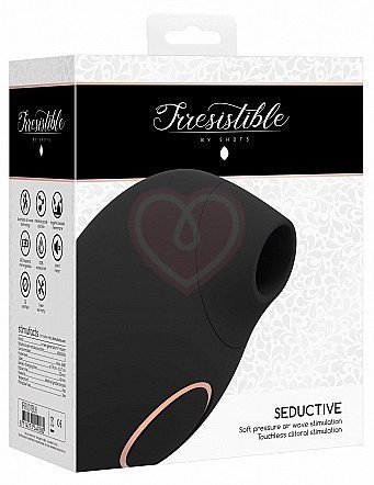 Бесконтактный клиторальный стимулятор Irresistible Seductive чёрный фото 2