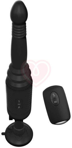 Анальный вибратор-пульсатор с нагревом Vibrating Ass Thruster черный фото 1