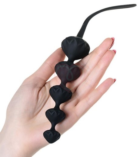 Набор из 2 анальных цепочек Satisfyer Beads чёрный фото 3