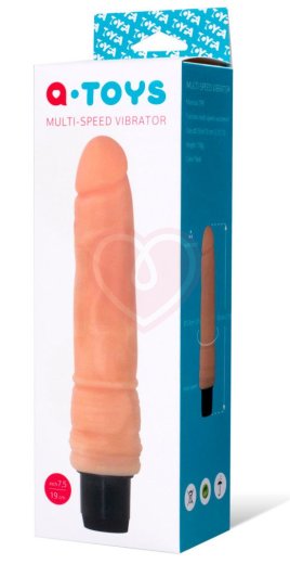 Вибратор реалистичный с дополнительным рельефом ToyFa A-Toys 17 см фото 2