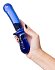 Двухсторонний фаллоимитатор Satisfyer Double Crystal из синего стекла фото 5