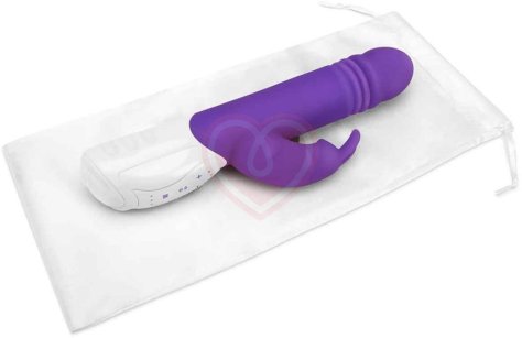 Вибратор-кролик с пульсацией G-Spot Thrusting Rabbit фиолетовый фото 10