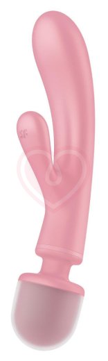 Двухсторонний вибратор-массажер Satisfyer Triple Lover розовый фото 1