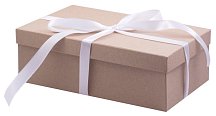 Крафтовая подарочная коробка 30х20 см