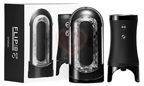 Мастурбатор с вибрацией и вращением Tenga Flip Zero Electronic Vibrotation Black фото 5