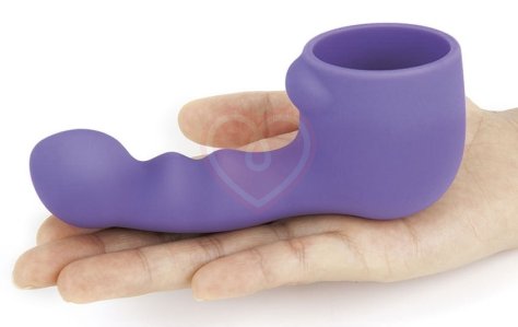 Утяжелённая насадка для массажёра Le Wand Petite Ripple фиолетовый фото 2