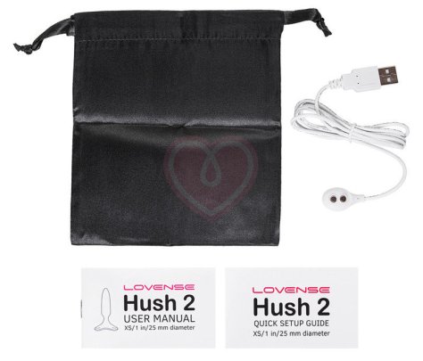 Тонкая анальная пробка Lovense Hush 2 XS с приложением фото 4