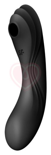 Рельефный вакуумный вибростимулятор Satisfyer Curvy Trinity 4 чёрный фото 1