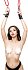 Мягкий подвес для рук с белой строчкой Pecado BDSM черный фото 8