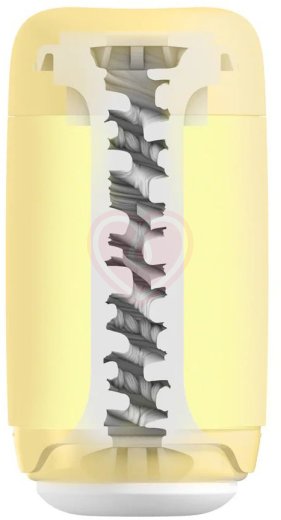 Мягкий мастурбатор Tenga Puffy Custard Yellow фото 2