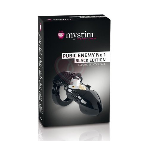 Пояс верности Mystim Pubic Enemy No 1 для электростимуляции члена чёрный фото 3