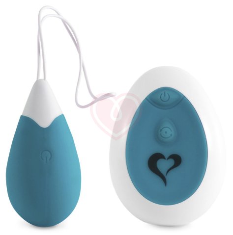 Виброяйцо с пультом управления Anna Vibrating Egg бирюзовое фото 1
